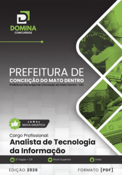Apostila Analista de Tecnologia da Informação Conceição do Mato Dentro MG 2026
