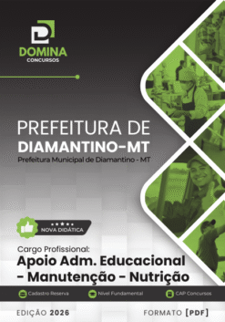 Apostila Apoio Administrativo Educacional Nutrição Diamantino MT 2026