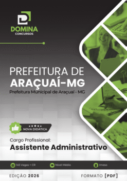 Apostila Assistente Administrativo Araçuaí MG 2026