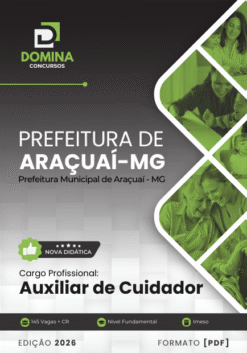 Apostila Auxiliar de Cuidador Araçuaí MG 2026