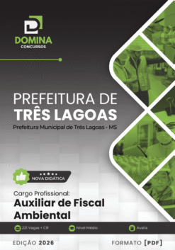 Apostila Auxiliar de Fiscal Ambiental Três Lagoas MS 2026