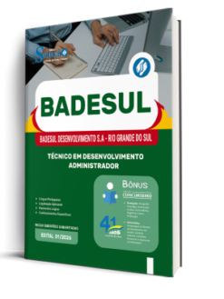 Apostila BADESUL 2026 - Técnico em Desenvolvimento - Administrador