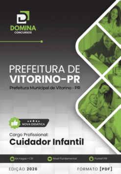 Apostila Cuidador Infantil Vitorino PR 2026