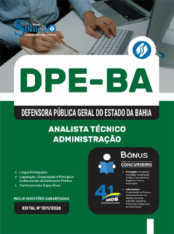 Apostila DPE-BA 2026 - Analista Técnico - Administração 5 Apostila DPE-BA 2026 - Analista Técnico - Administração