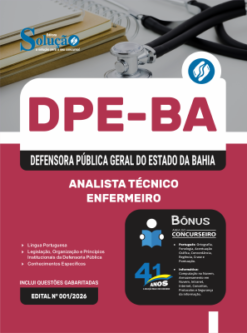 Apostila DPE-BA 2026 - Analista Técnico - Enfermeiro 5 Apostila DPE-BA 2026 - Analista Técnico - Enfermeiro
