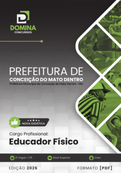 Apostila Educador Físico Conceição do Mato Dentro MG 2026