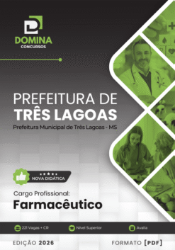 Apostila Farmacêutico Três Lagoas MS 2026