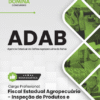 Apostila Fiscal Agropecuário Inspeção de Produtos e Subprodutos ADAB 2026