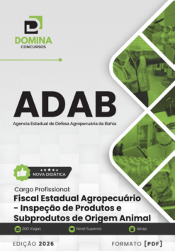 Apostila Fiscal Agropecuário Inspeção de Produtos e Subprodutos ADAB 2026