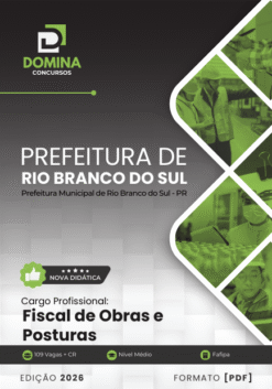 Apostila Fiscal de Obras Rio Branco do Sul PR 2026