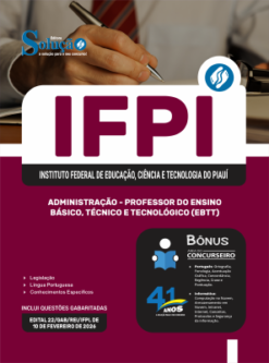 Apostila IFPI 2026 - Professor do Ensino Básico, Técnico e Tecnológico (EBTT) - Administração