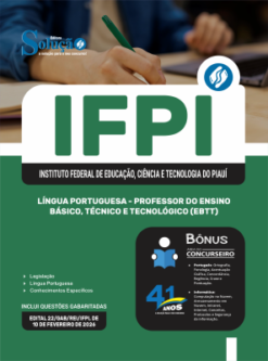 Apostila IFPI 2026 - Professor do Ensino Básico, Técnico e Tecnológico (EBTT) - Língua Portuguesa 5 Apostila IFPI 2026 - Professor do Ensino Básico, Técnico e Tecnológico (EBTT) - Língua Portuguesa
