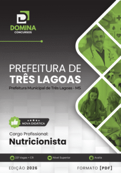 Apostila Nutricionista Três Lagoas MS 2026