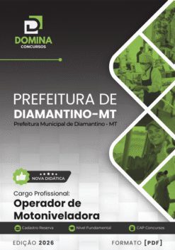 Apostila Operador de Motoniveladora Diamantino MT 2026
