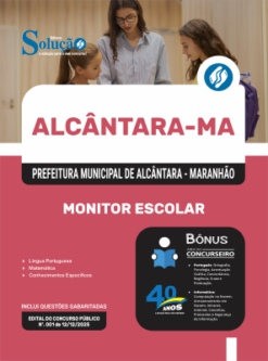 Apostila Prefeitura de Alcântara-MA 2026 - Monitor Escolar