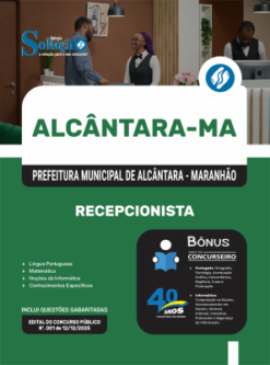Apostila Prefeitura de Alcântara-MA 2026 - Recepcionista
