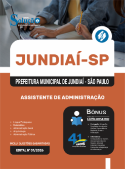 Apostila Prefeitura de Jundiaí - SP 2026 - Assistente de Administração 5 Apostila Prefeitura de Jundiaí - SP 2026 - Assistente de Administração
