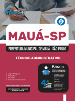 Apostila Prefeitura de Mauá - SP 2026 - Técnico Administrativo