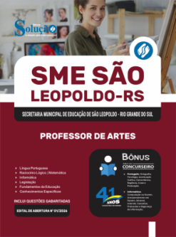 Apostila Prefeitura de São Leopoldo - RS 2026 - Professor de Artes
