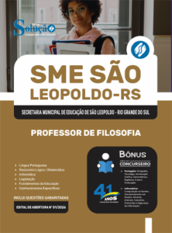 Apostila Prefeitura de São Leopoldo - RS 2026 - Professor de Filosofia 5 Apostila Prefeitura de São Leopoldo - RS 2026 - Professor de Filosofia