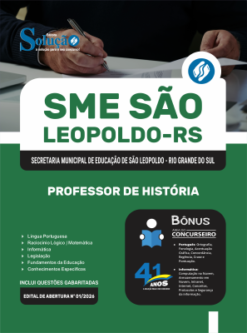 Apostila Prefeitura de São Leopoldo - RS 2026 - Professor de História