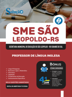 Apostila Prefeitura de São Leopoldo - RS 2026 - Professor de Língua Inglesa 5 Apostila Prefeitura de São Leopoldo - RS 2026 - Professor de Língua Inglesa
