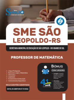 Apostila Prefeitura de São Leopoldo - RS 2026 - Professor de Matemática 5 Apostila Prefeitura de São Leopoldo - RS 2026 - Professor de Matemática