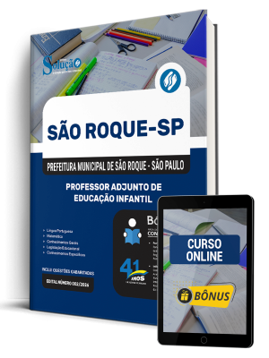 Apostila Prefeitura de São Roque - SP 2026 - Professor Adjunto de Educação Infantil 1 Apostila Prefeitura de São Roque - SP 2026 - Professor Adjunto de Educação Infantil