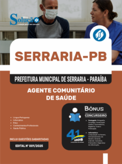 Apostila Prefeitura de Serraria-PB 2026 - Agente Comunitário de Saúde