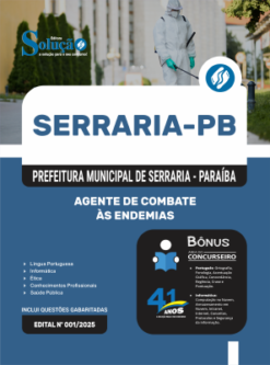Apostila Prefeitura de Serraria-PB 2026 - Agente de Combate às Endemias 5 Apostila Prefeitura de Serraria-PB 2026 - Agente de Combate às Endemias