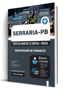 Apostila Prefeitura de Serraria-PB 2026 - Orientador de Trânsito