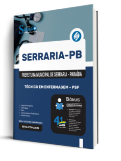 Apostila Prefeitura de Serraria-PB 2026 - Técnico em Enfermagem - PSF