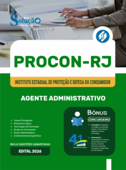 Apostila PROCON-RJ 2026 - Agente Administrativo 5 Apostila PROCON-RJ 2026 - Agente Administrativo