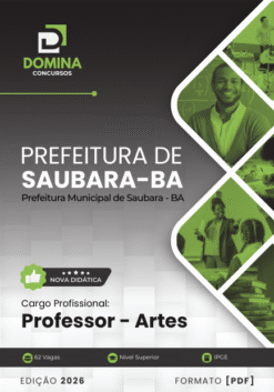 Apostila Professor de Artes Saubara BA 2026