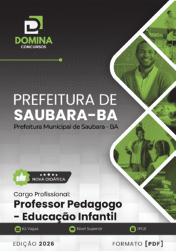 Apostila Professor de Educação Infantil Saubara BA 2026