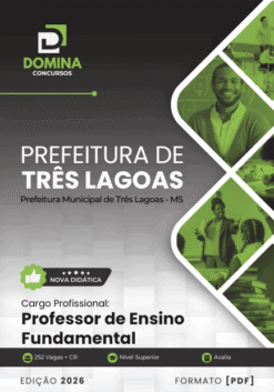 Apostila Professor de Ensino Fundamental Três Lagoas MS 2026