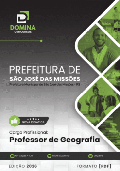 Apostila Professor de Geografia São José das Missões RS 2026