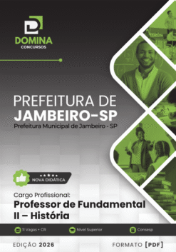 Apostila Professor de História Jambeiro SP 2026