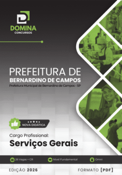 Apostila Serviços Gerais Bernardino de Campos SP 2026
