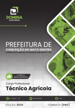 Apostila Técnico Agrícola Conceição do Mato Dentro MG 2026
