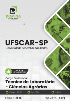 Apostila Técnico de Laboratório Ciências Agrárias UFSCar SP 2026