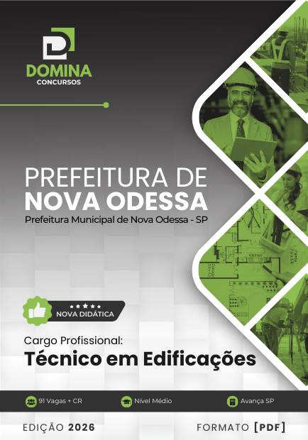 Apostila Técnico em Edificações Nova Odessa SP 2026 2 Apostila Técnico em Edificações Nova Odessa SP 2026