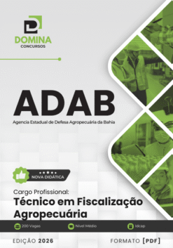 Apostila Técnico em Fiscalização Agropecuária ADAB 2026
