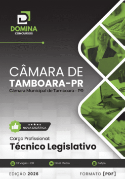 Apostila Técnico Legislativo Câmara Tamboara PR 2026