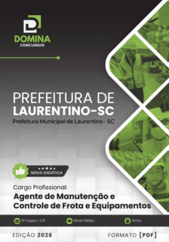 Apostila Agente de Manutenção Laurentino SC 2026