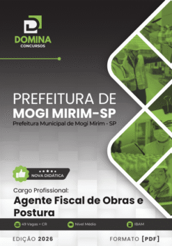 Apostila Agente Fiscal de Obras e Postura Mogi Mirim SP 2026