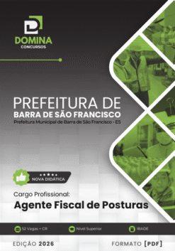 Apostila Agente Fiscal de Posturas Barra de São Francisco ES 2026