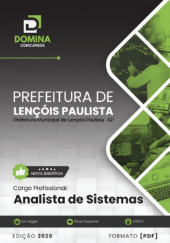 Apostila Lençóis Paulista SP 2026 Analista de Sistemas