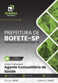 Apostila Agente Comunitário de Saúde Bofete SP 2026