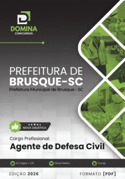Apostila Agente de Defesa Civil Brusque SC 2026